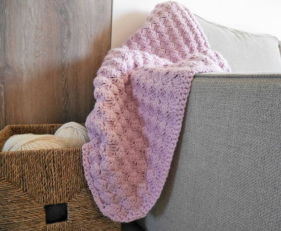 Crochet Baby Blanket Pattern, Easy Crochet Baby Blanket, Crochet Pattern Small  Blanket Afgan Throw 
