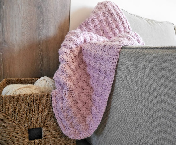 Crochet Baby Blanket Pattern, Easy Crochet Baby Blanket, Crochet Pattern Small  Blanket Afgan Throw 