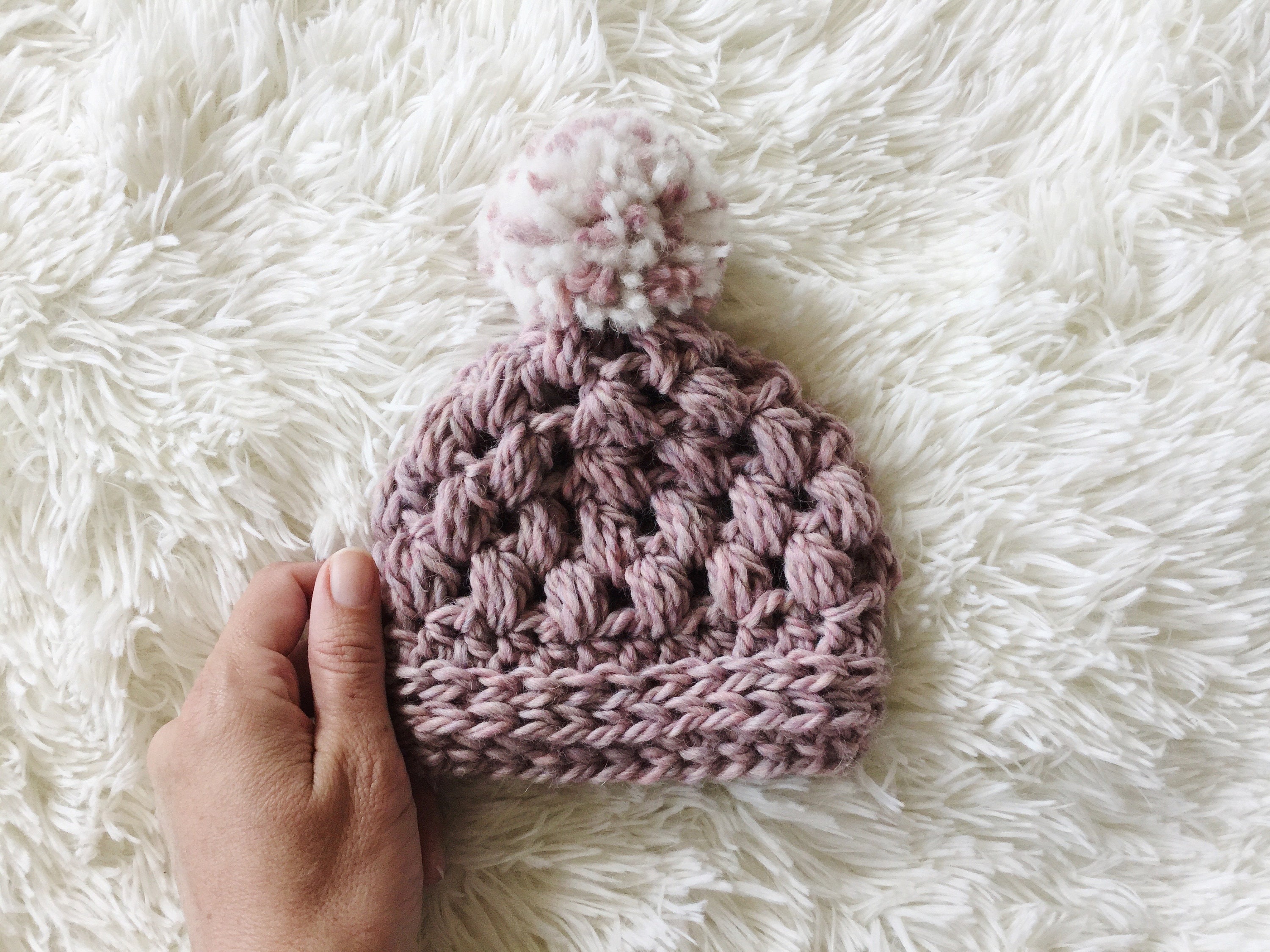 Chunky crochet baby hat pattern free hotsell