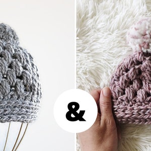 Mommy and me crochet hat patterns, mommy and me beanies, crochet hat pattern