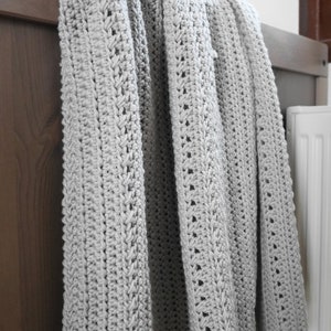 Baby blanket crochet pattern, easy crochet blanket, toddler crochet blanket image 5