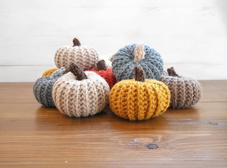 Crochet pattern pumpkin, crochet pumpkins, fall decor, table decor, crochet pumpkin pattern image 3