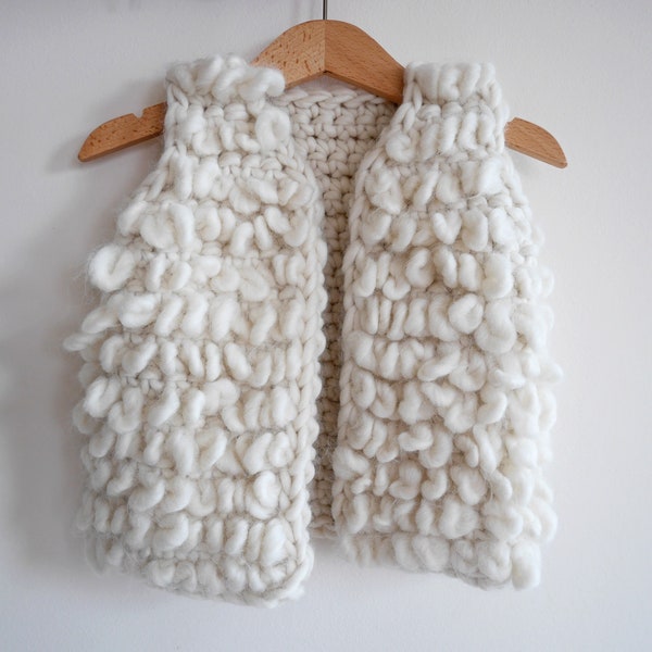 Sweater vest crochet pattern, vest crochet pattern for girls, crochet baby cardigan, girls sleeveless cardigan