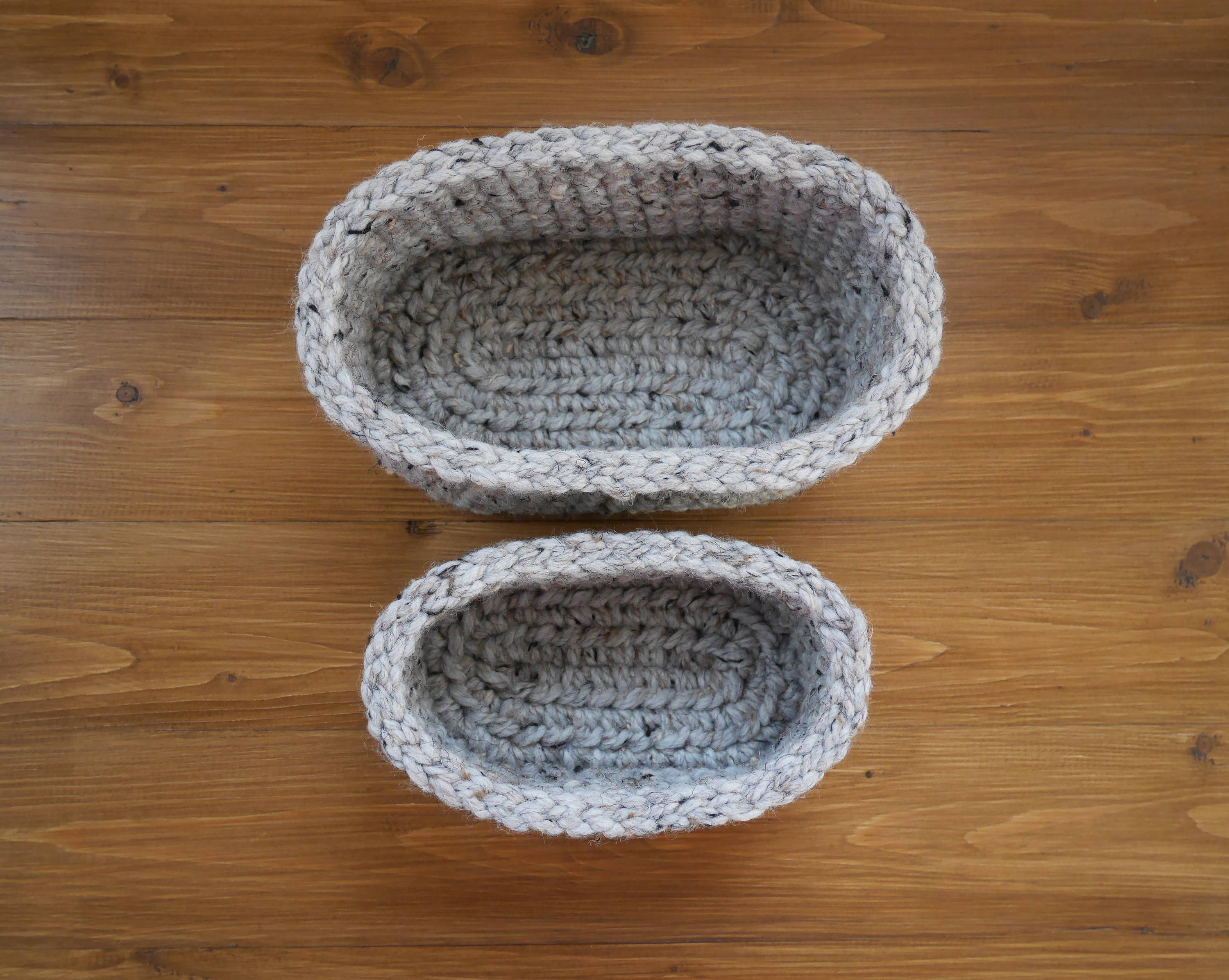 Crochet pattern oval baskets pattern crochet basket pattern Etsy