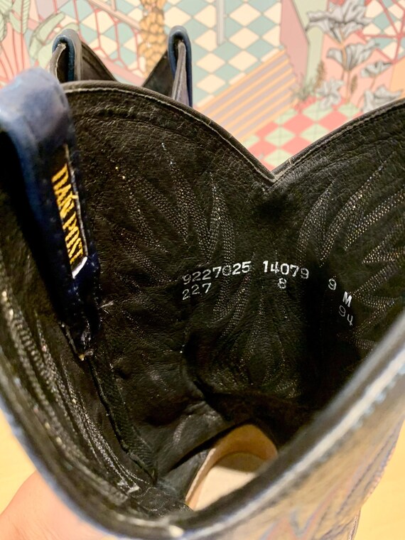 Vintage Dan Post Snakeskin Python Leather Cowboy … - image 8