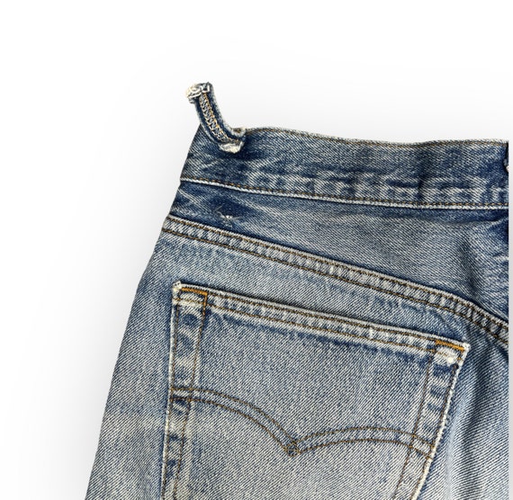 Vintage LEVI'S 501 DISTRESSED 80's USA Made Denim… - image 5