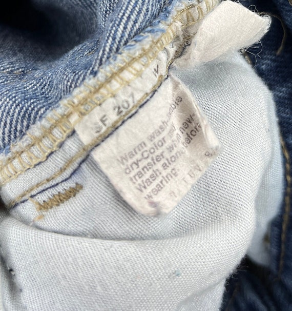 Vintage LEVI'S 512 Kids Slim Embroidered Anchor N… - image 7