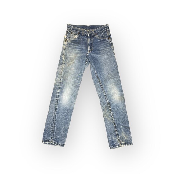 Vintage LEE Distressed 60's USA Made Denim Jeans … - image 3