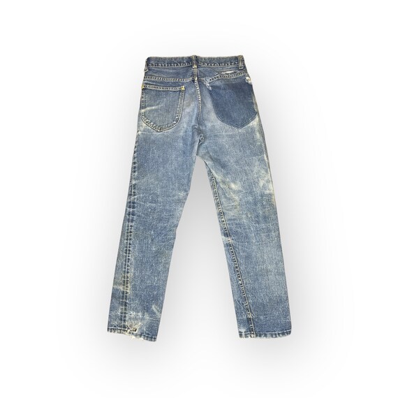 Vintage LEE Distressed 60's USA Made Denim Jeans … - image 2