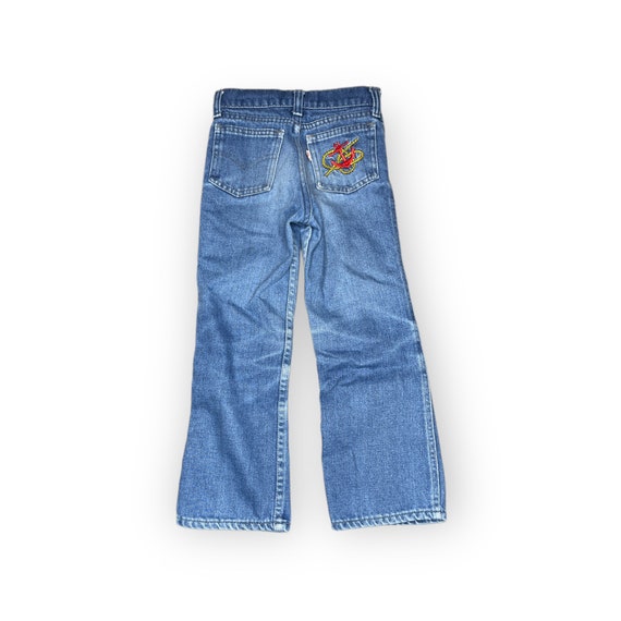 Vintage LEVI'S 512 Kids Slim Embroidered Anchor N… - image 3