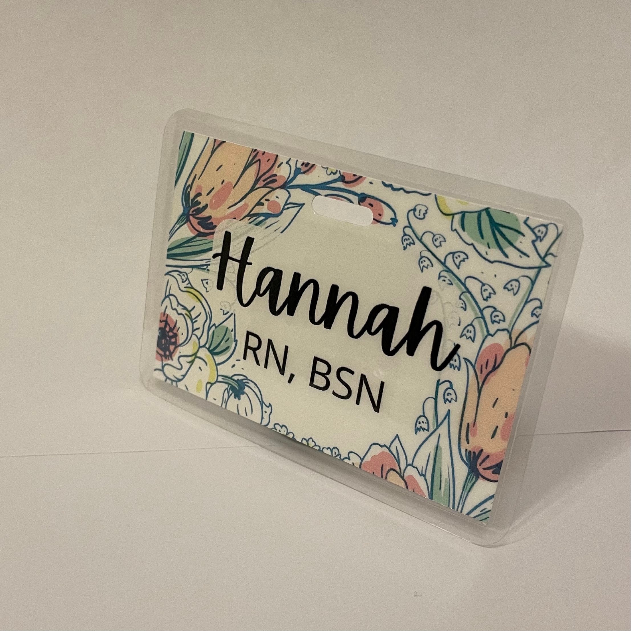 Badge Back Water Color Tulips Custom Etsy Ireland