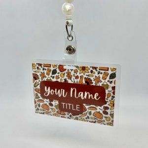 Badge Back Autumn Custom