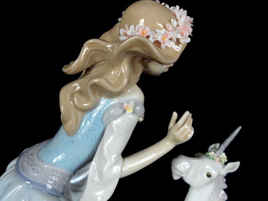 LLADRO Princess and the Unicorn Vintage RARE MIB - Etsy