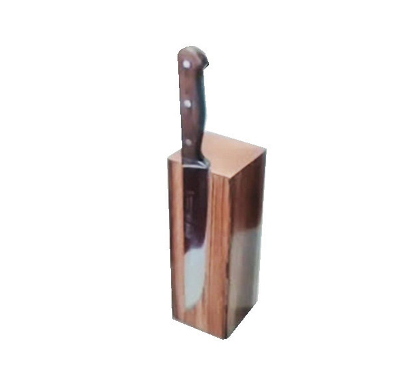 Knife Block Holder Zebrawood Handmade Etsy