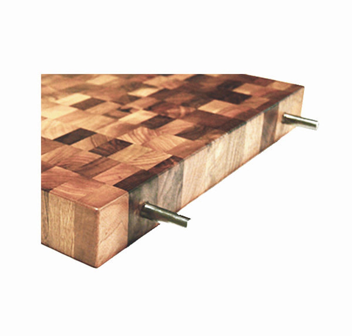 Walnut End Grain Butcher Block Cutting Board Chaotic Pattern Etsy UK