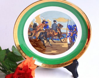 Iena/Napoleon I- Talking plate- Dessert service/Empire Style- Decorative/Wall plate- French vintage- Collection/Decoration