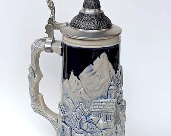 1960 年代のヴィンテージの日本製陶器製ビールジョッキ。 - Etsy 日本