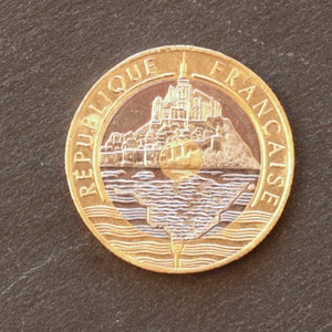20 Francos - Francia/1992/1993/1995 - Mont Saint-Michel - Moneda - Numismática - Colección