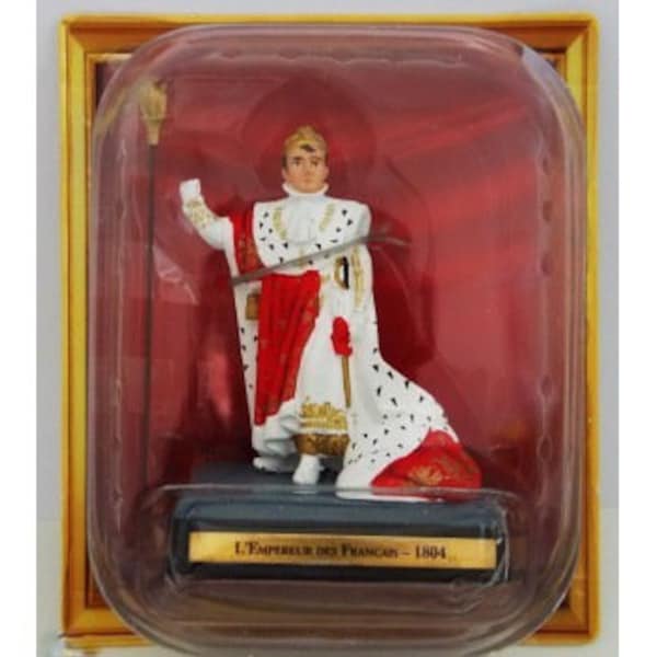 Napoléon- L'Empereur- 1804- Figurine en plomb Guerres napoléoniennes Personnage historique Miniature Art Poupée Histoire Collection