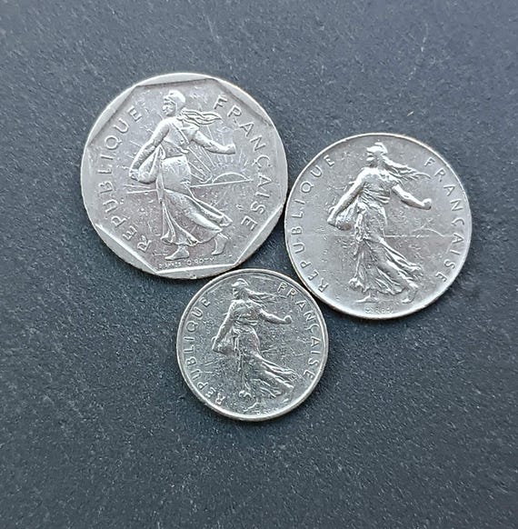 古いフランスの硬貨（フラン）の詰め合わせ - 貨幣学 - コレクション