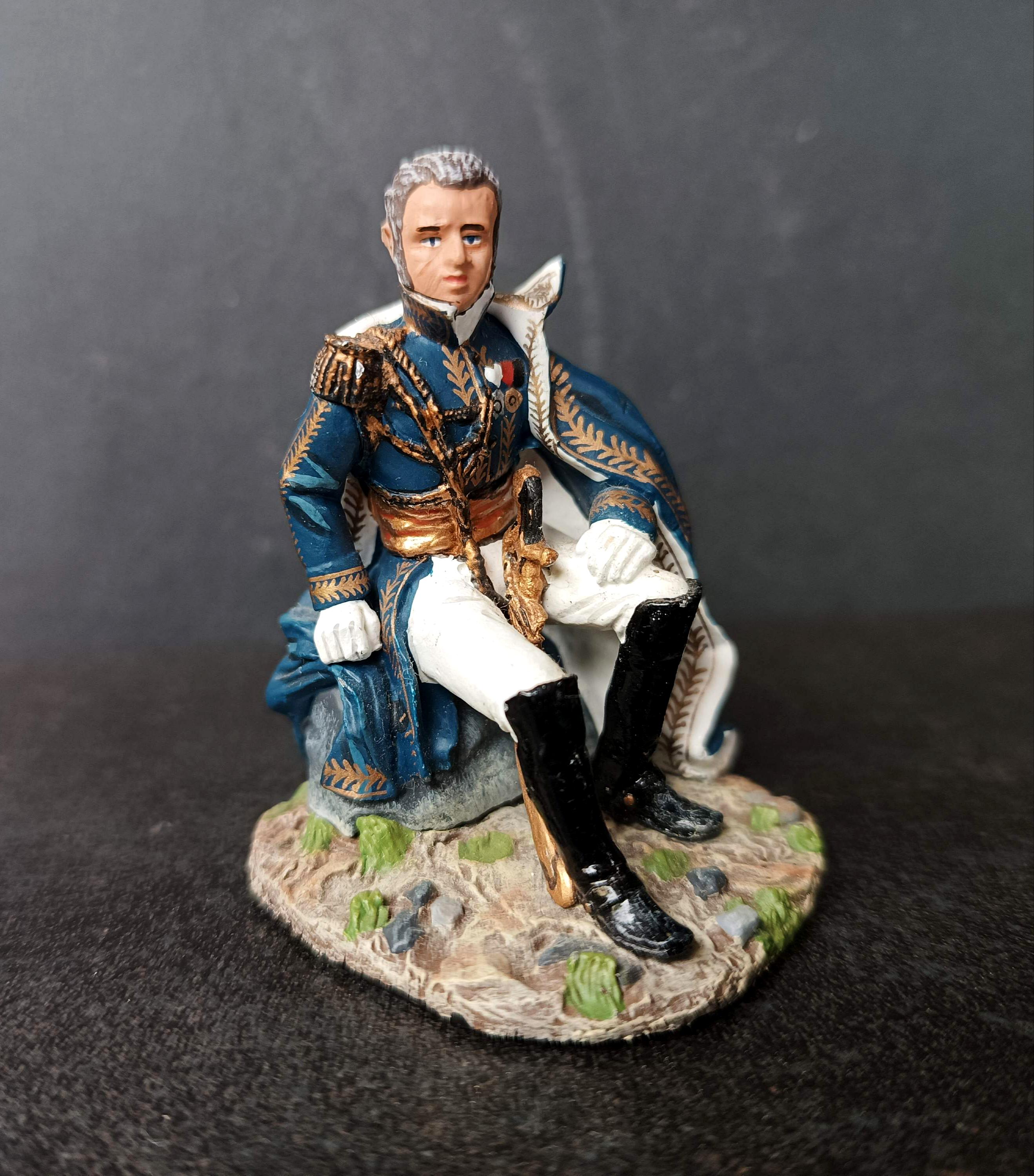 SOLDATS DE PLOMB DELPRADO, CAVALIER 54 mm, Duc de Brunswick, Premier