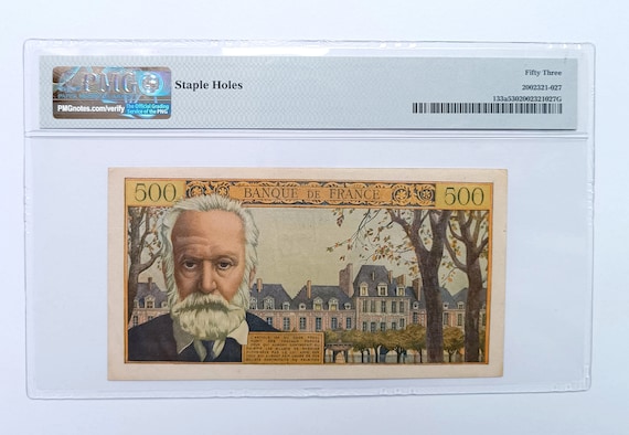 France 500 F- 500 Francs Victor HUGO- Type 1954- P.133a- Billet