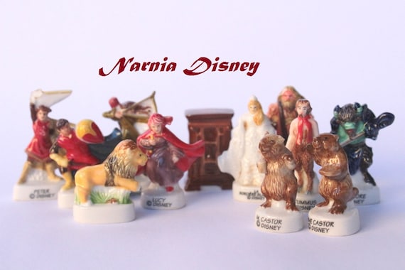 Narnia Disney-bean Fève Minifigurines 12 Figurines Hand Painted Porcelain/  Ceramic Figurines Collection Fabophilie 