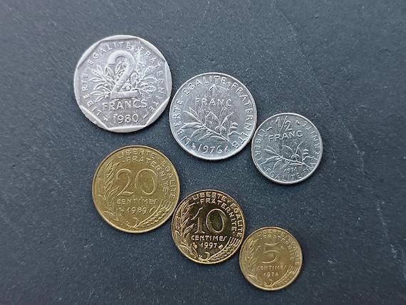 古いフランスの硬貨（フラン）の詰め合わせ - 貨幣学 - コレクション