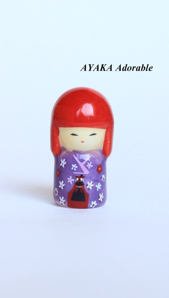 Rare KIMMIDOLL Bean Fève Hand Painted Porcelain/ceramic Figurines  Glossy/lacquered Version Collection Fabophilie 
