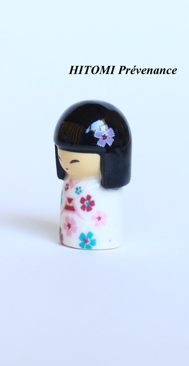 Rare KIMMIDOLL Bean Fève Hand Painted Porcelain/ceramic Figurines  Glossy/lacquered Version Collection Fabophilie 
