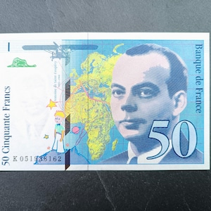 France- 50 Francs Saint-Exupéry- Type 1999- Billet Banque de France- XX siècle- Collection- Bonistique