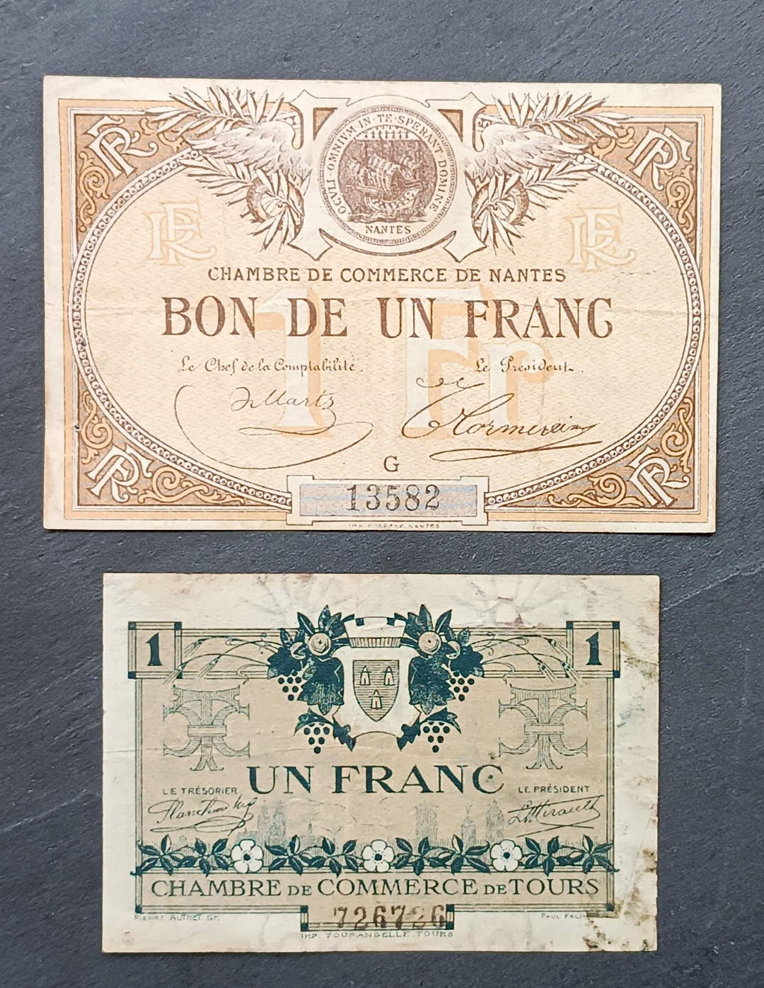 フランス - 地方紙幣、1920年 - 1フラン - 商工会議所発行紙幣 - 20