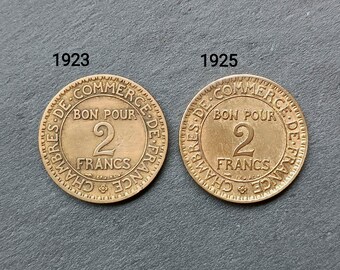 フランス - 2フラン相当 1923/1925 - マーキュリータイプ - フランス