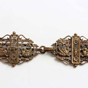 Boucle de ceinture- Griffon- Laiton- Accessoires de mode- Art- Fourniture- Collection- Vintage