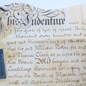 1765- Manoscritto inglese- Periodo georgiano- Pergamena/vecchi inchiostri/sigillo- Decifratura- Vecchi documenti- Posta personale-Collezione vintage