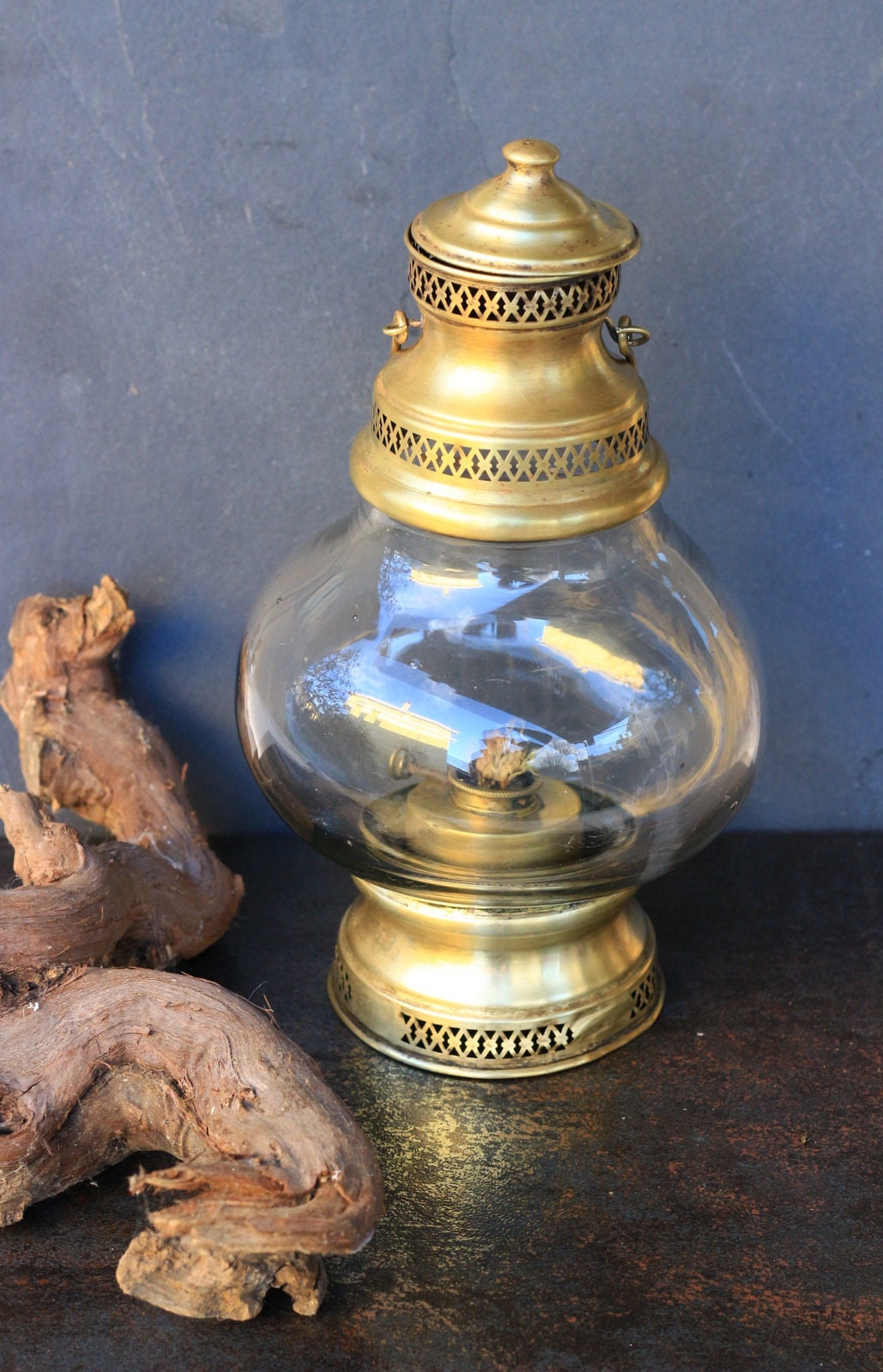 Ancienne Lampe à Pétrole - Fanal/Lampe Tempête - Vintage - Collection - Décoration Maison