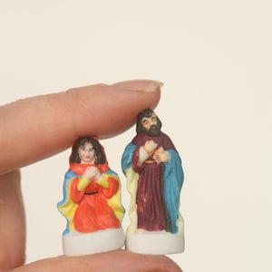 Collection de Bethléem- Nativity- Porcelain/ Ceramic figurines of Noel- Bean Fève- Hand painted- Collection - Fabophilie