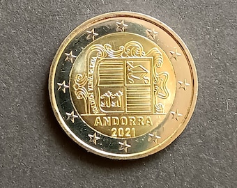 フランスで流通していた2017年記念2ユーロ硬貨の希少な発見。ユニーク