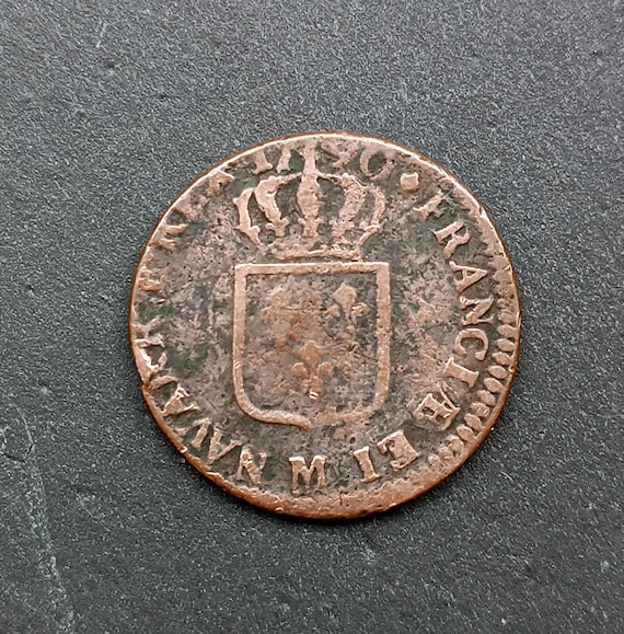 フランス王室 - ルイ16世ソル - 1790年 - 旧フランス通貨 - 貨幣学
