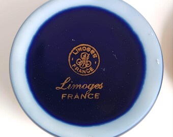 Boîte à Bijoux En Porcelaine De Limoges Avec Fermoir - Écrin Vintage De Collection