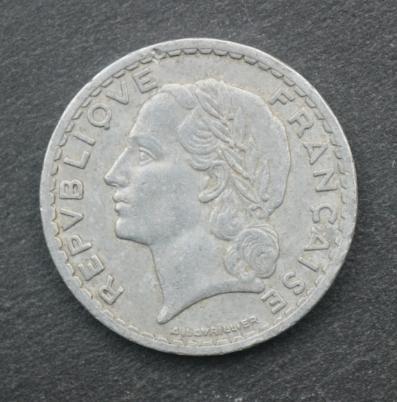 The Old French Currency - 5F- 5 Franc 1946/1947/1948/1949/1950