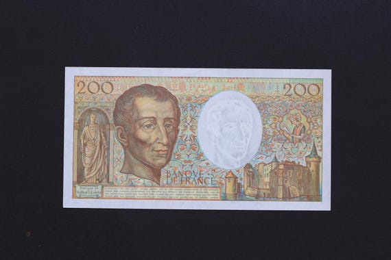 フランス 200フラン - 優れた本物の紙幣 - 200 FRF - タイプ