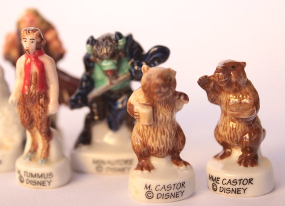 Narnia Disney-bean Fève Minifigurines 12 Figurines Hand Painted