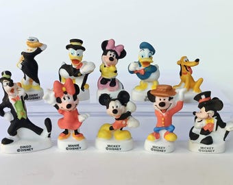 Disney - Figurki do tortu królewskiego - 10 figurek - Malowane ręcznie - Matowe wykończenie - Miniaturowe przedmioty kolekcjonerskie/eksponaty - Domek dla lalek/Fabophilia