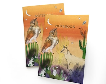 Dessert Animals Notebook, Owl Notebook, Stationery Gift Set, Christmas Gift