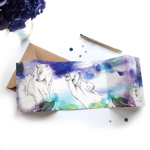 Polar Bear Greetings Card,  Polar Bear Christmas Card,  Polar Bear Lover Gift