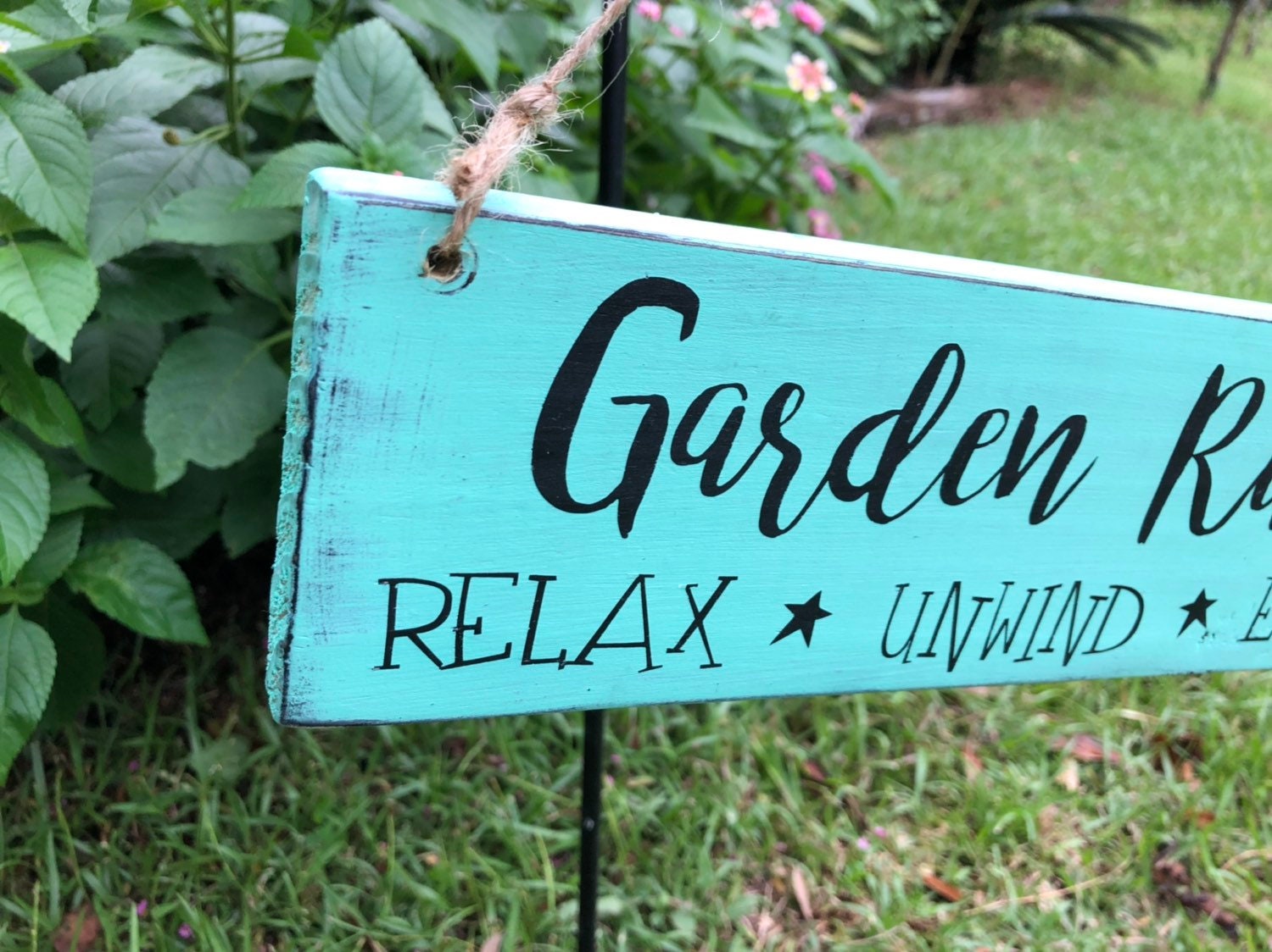 Plantsrules Sign Garden Rules Painted Wood Sign, 3”x12”, FREE SHIPPING - Etsy