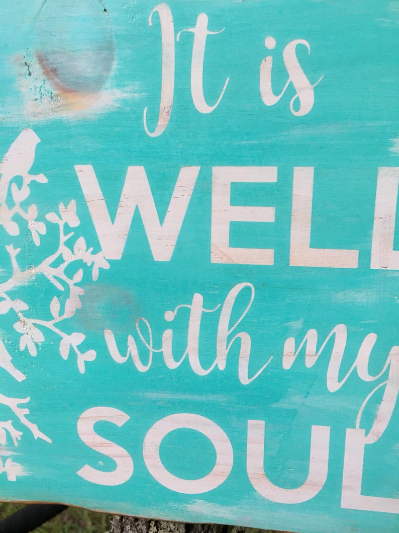It is Well with with my Soul wood sign Etsy
