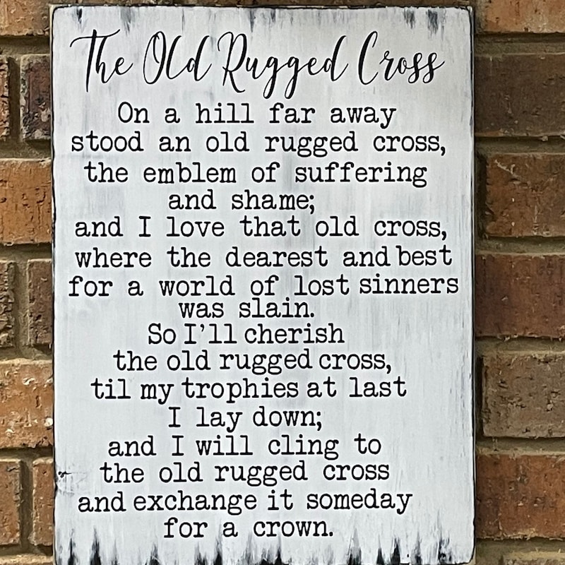 Old Rugged Cross - Etsy