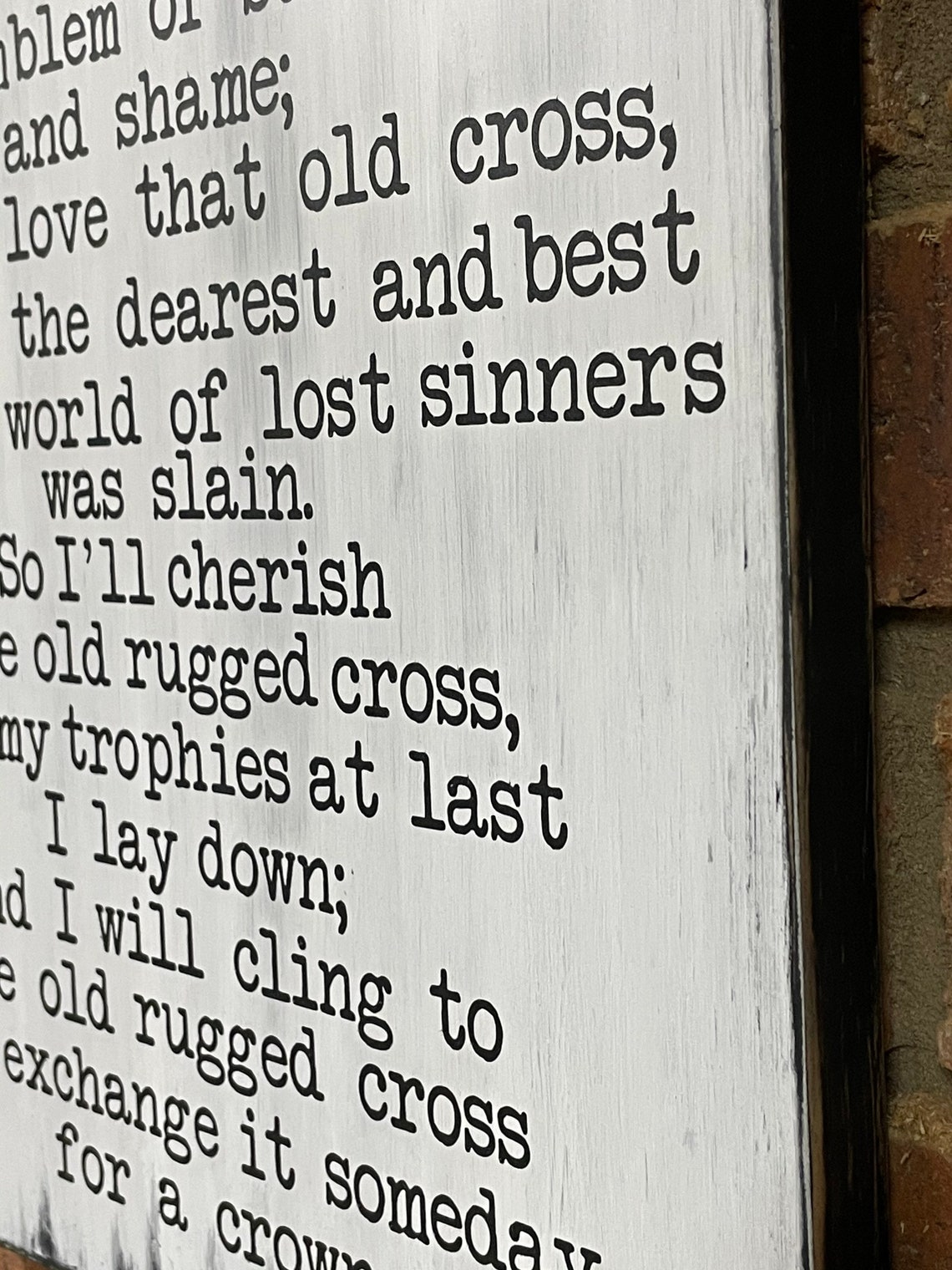 The Old Rugged Cross Wood Painted Sign, 11”x14” on 1/2” Pine Wood, Free ...